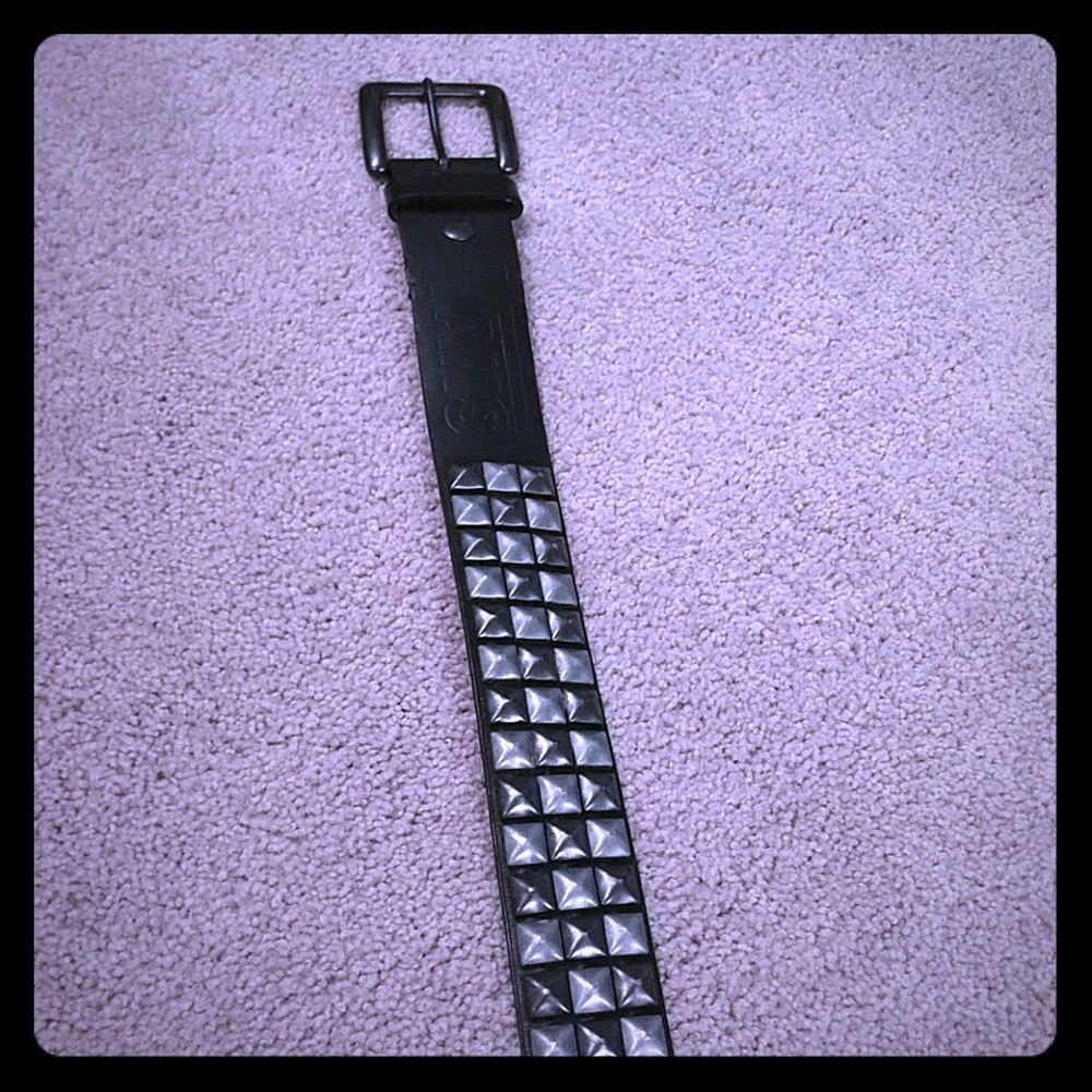 black studded belt